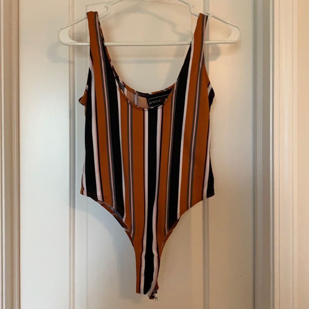 Striped Polly Esther bodysuit